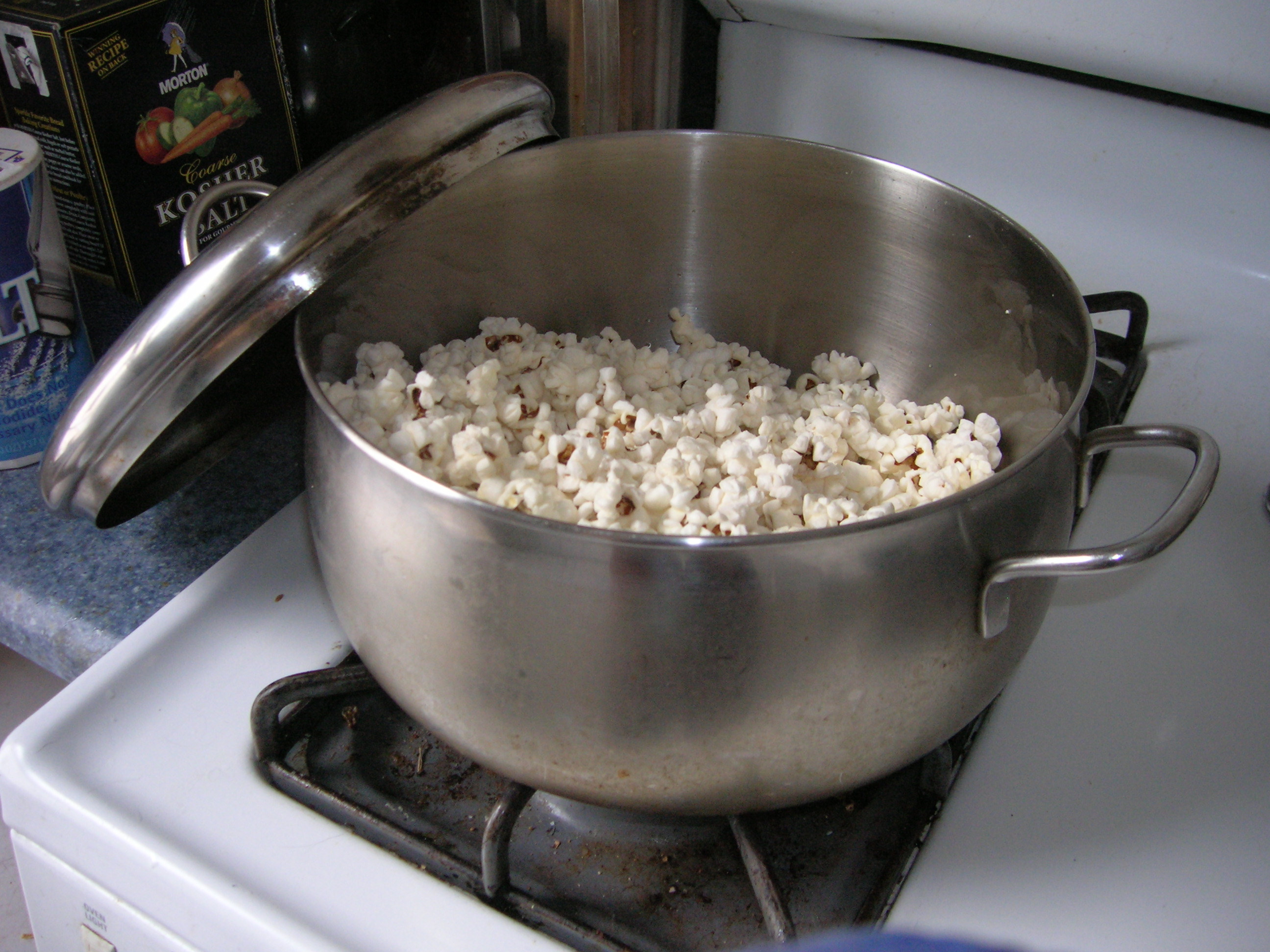 popcorn on the stove, just like Mom used to make