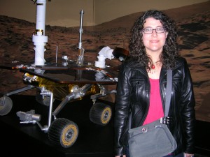 Sarah with rover